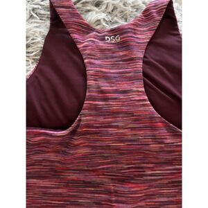 NWT DSG Athletic Tank Top Multi Color Racerback Cropped Sports Bra Youth M